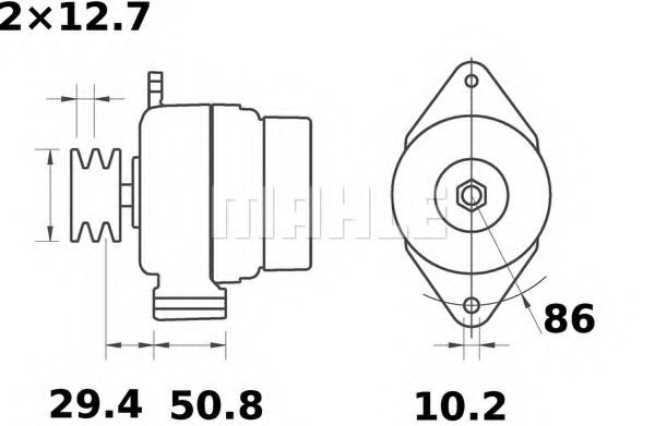 MAHLE ORIGINAL MG 14 Alternator
